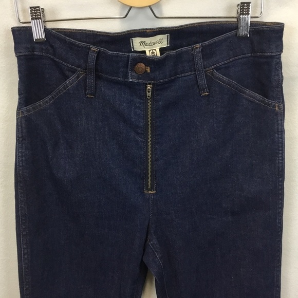 Madewell 10" High-Rise Skinny Crop Macarthur Wash Exposed Zip Edition - Picture 3 of 13